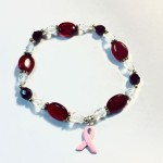 breast cancer bracelet red